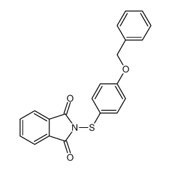 2-(4-phenylmethoxyphenyl)sulfanylisoindole-1,3-dione 88407-18-5