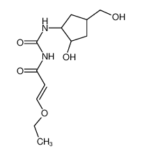 (E)-3-ethoxy-N-[[2-hydroxy-4-(hydroxymethyl)cyclopentyl]carbamoyl]prop-2-enamide