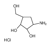 (1S,2R,3S,5S)-3-Amino-5-(hydroxymethyl)-1,2-cyclopentanediol hydr ochloride (1:1) 77841-56-6