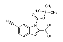 1-Boc-6-氰基吲哚-2-硼酸