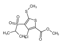 METHYL 3-CHLORO-4-(ISOPROPYLSULFONYL)-5-(METHYLTHIO)THIOPHENE-2-CARBOXYLATE 175202-12-7