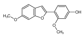 57800-41-6 3-甲氧基-4-(6-甲氧基苯并呋喃-2-基)苯酚