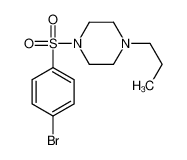 1-((4-Bromophenyl)sulfonyl)-4-propylpiperazine 888181-08-6