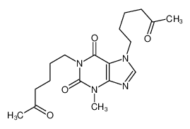 3-methyl-1,7-bis(5-oxohexyl)purine-2,6-dione 200556-62-3