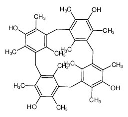 3,5,7,10,12,14,17,19,21,24,26,28-DODECAMETHYL[1.1.1.1!METHACYCLOPHANE-4,11,18,25-OH, CONTNS. CA 4 MOLE DMF OF CRYST.
