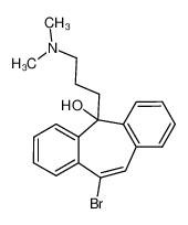 1562-53-4 spectrum, 10-bromo-5-(3-dimethylaminopropyl)-5H-dibenzo<a,d>cycloheptene-5-ol