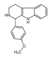 1-(4-methoxyphenyl)-2,3,4,9-tetrahydro-1H-pyrido[3,4-b]indole 3380-73-2