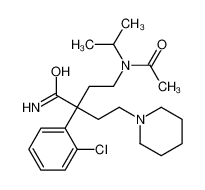 4-[Acetyl(isopropyl)amino]-2-(2-chlorophenyl)-2-[2-(1-piperidinyl )ethyl]butanamide 116078-65-0