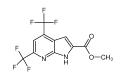 Methyl 4,6-bis(trifluoromethyl)-1H-pyrrolo[2,3-b]pyridine-2-carboxylate 1146081-29-9