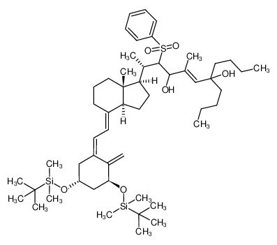 501431-55-6 (5Z,7E,24E)-(1S,3R)-1,3-bis[(t-butyldimethylsilyl)oxy]-22-phenylsulfonyl-24-methyl-24a-homo-26,27-di-n-propyl-9,10-secocholesta-5,7,10(19),24-tetraen-23,25-diol