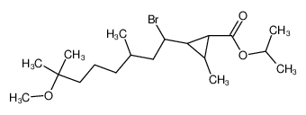 103768-96-3 isopropyl 2-(1-bromo-7-methoxy-3,7-dimethyloctyl)-3-methylcyclopropanecarboxylate