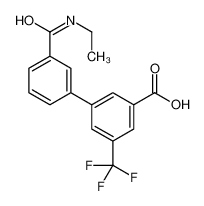 3-[3-(ethylcarbamoyl)phenyl]-5-(trifluoromethyl)benzoic acid 1261914-03-7