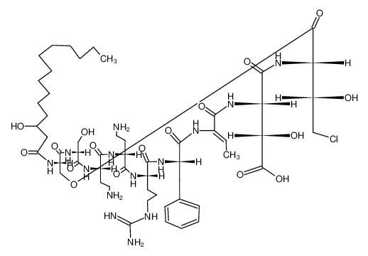 124888-23-9 structure, C55H89ClN14O17