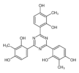 4,4',4''-(1,3,5-triazine-2,4,6-triyl)tris(2-methylbenzene-1,3-diol) 434942-20-8