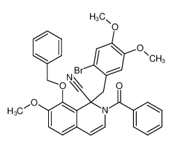 112378-02-6 spectrum, 8-benzyloxy-N-benzoyl-1-(2'-bromo-4',5'-dimethoxybenzyl)-1,2-dihydro-7-methoxyisoquinoline-1-carbonitrile