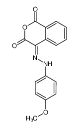 4-[(4-methoxyphenyl)hydrazinylidene]isochromene-1,3-dione 339021-24-8