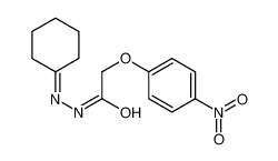 N-(cyclohexylideneamino)-2-(4-nitrophenoxy)acetamide 92440-68-1