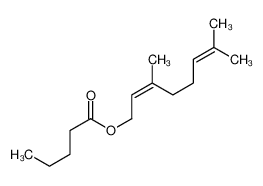 3,7-dimethylocta-2,6-dienyl pentanoate 10522-33-5
