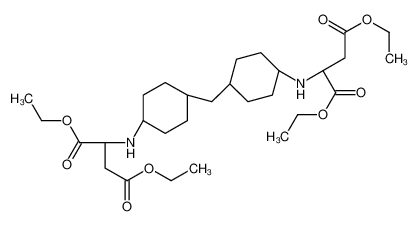 diethyl (2S)-2-[[4-[[4-[[(2S)-1,4-diethoxy-1,4-dioxobutan-2-yl]amino]cyclohexyl]methyl]cyclohexyl]amino]butanedioate 136210-30-5