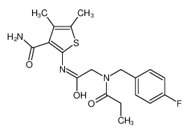 606109-99-3 structure, C19H22FN3O3S