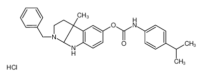 (3aS)-1-Benzyl-3a-methyl-1,2,3,3a,8,8a-hexahydropyrrolo[2,3-b]ind ol-5-yl (4-isopropylphenyl)carbamate hydrochloride (1:1) 1201920-76-4