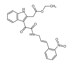 138956-09-9 Ethyl 3-((N-(2'-Nitrocinnamyl)amino)glyoxylyl)indole-2-acetate