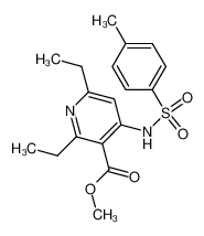 methyl 2,6-diethyl-4-(4-methylphenyl)sulphonylaminopyridine-3-carboxylate 146398-77-8