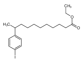 Ethyl 10-(4-iodophenyl)undecanoate 99-79-6