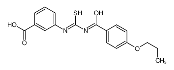 3-[(4-propoxybenzoyl)carbamothioylamino]benzoic acid 462095-64-3