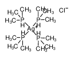 40748-27-4 structure, C12H40AgClP4