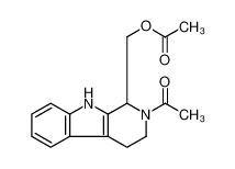 Ethanone, 1-[1-[(acetyloxy)methyl]-1,3,4,9-tetrahydro-2H-pyrido[3,4-b]indol-2-yl]- 93019-76-2