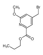 Propyl 4-(bromomethyl)-6-methoxy-2-pyridinecarboxylate