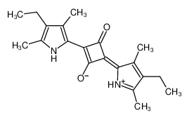 1-(3,5-Dimethyl-4-ethyl-pyrrol-2-yl)-3-(3,5-dimethyl-4-ethyl-pyrrolium-2-ylidene)-cyclobuten-2-one-4-olate 68842-63-7