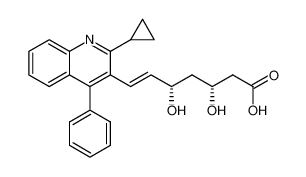 (E)-(3R,5S)-7-(2-cyclopropyl-4-phenyl-quinolin-3-yl)-3,5-dihydroxy-hept-6-enoic acid 847849-67-6