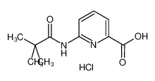 6-(2,2-dimethylpropanoylamino)pyridine-2-carboxylic acid,hydrochloride 848243-27-6