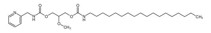 116953-38-9 spectrum, 2-O-methyl-3-O-<N-(2-pyridylmethyl)carbamoyl>-1-O-(octadecylcarbamoyl)glycerol