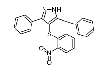 4-(2-nitrophenyl)sulfanyl-3,5-diphenyl-1H-pyrazole