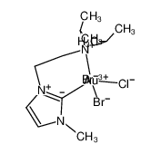 1302578-04-6 structure, C12H24AuBr2ClN3+