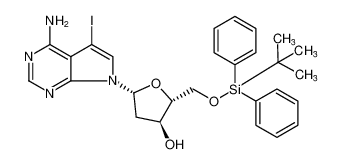 666848-29-9 structure, C27H31IN4O3Si