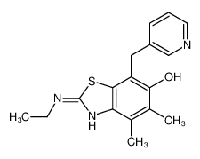 2-(Ethylamino)-4,5-dimethyl-7-(3-pyridinylmethyl)-1,3-benzothiazo l-6-ol 145096-33-9