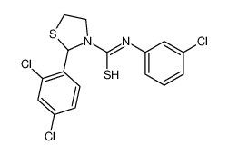 N-(3-Chlorophenyl)-2-(2,4-dichlorophenyl)-1,3-thiazolidine-3-carb othioamide 590379-24-1