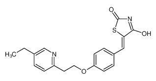 136401-69-9 spectrum, 5-[[4-[2-(5-ethylpyridin-2-yl)ethoxy]phenyl]methylidene]-1,3-thiazolidine-2,4-dione