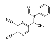 142312-15-0 N-[1-(5,6-Dicyano-pyrazin-2-yl)-ethyl]-N-phenyl-formamide