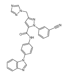 848393-49-7 structure, C27H19N9O