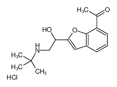 1-[2-[2-(tert-butylamino)-1-hydroxyethyl]-1-benzofuran-7-yl]ethanone,hydrochloride 137740-37-5