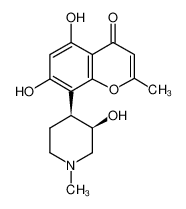 5,7-dihydroxy-8-[(3S,4R)-3-hydroxy-1-methylpiperidin-4-yl]-2-methylchromen-4-one 71294-60-5