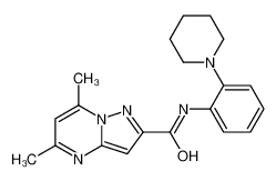 5,7-Dimethyl-N-[2-(1-piperidinyl)phenyl]pyrazolo[1,5-a]pyrimidine -2-carboxamide 606117-73-1