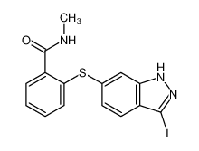 2-(3-碘-1H-吲唑-6-基硫代)-N-甲基苯甲酰胺