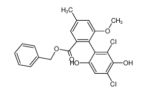 125187-09-9 structure, C22H18Cl2O5