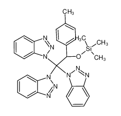 130749-22-3 structure, C30H29N9OSi